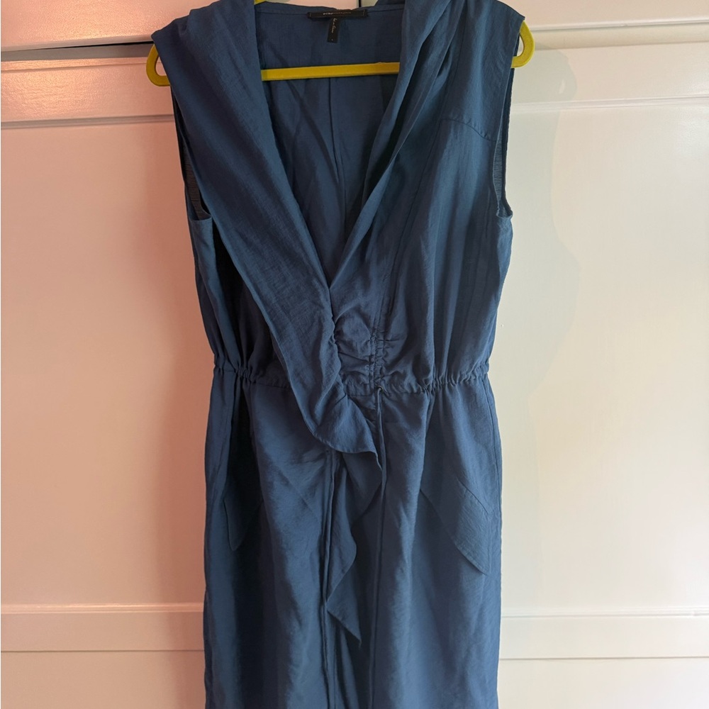 Elegant Blue Sleeveless Dress